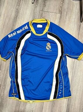 Real Madrid jersey Men's Blue & Yellow Large